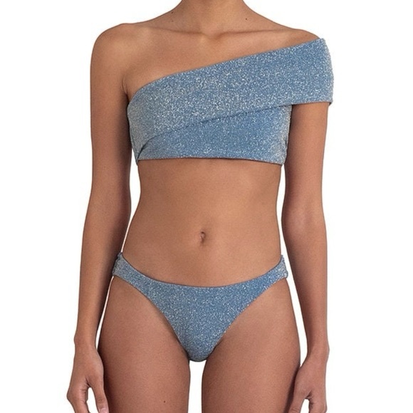 Baobab Metallic Blue Bikini Set - Picture 1 of 3